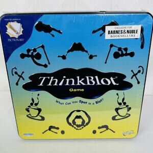 2004 Thinkblot Board Game by Sababa Toys In Tin Box